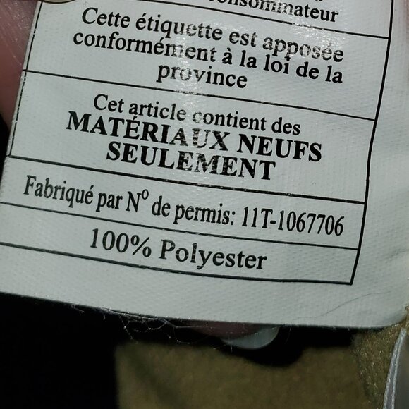 Heavy Duty Army Green Canvas Vest w/faux fur collar – L - Picture 12 of 12